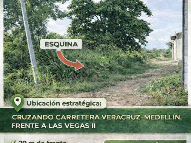 TERRENO EN ESQUINA EN VENTA – FRENTE A LAS VEGAS II