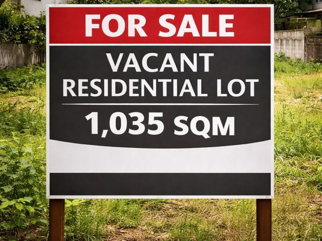 New Manila QC 1,035 sqm Vacant Lot For Sale