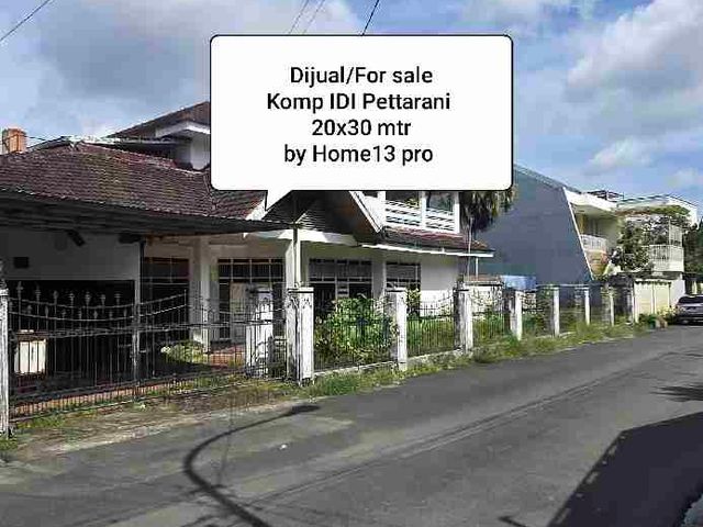 Rumah Dijual Kompleks IDI Pettarani Makassar 20x30 mtr
