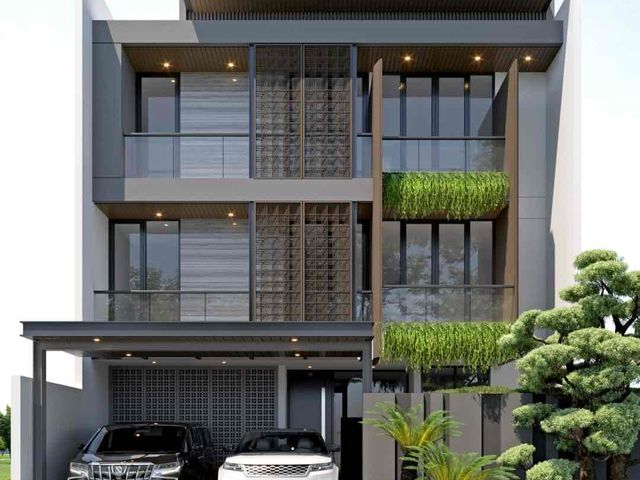 rumah baru tropical modern design south emerald citraland selangkah menuju pakuwon indah dan graha family