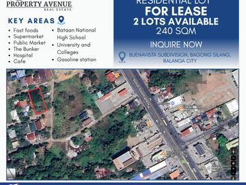 FOR LEASE: Residential Lot in Balanga City