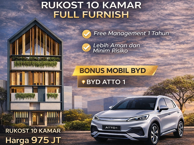 Rumah Kost di Merjosari Malang Dekat UB