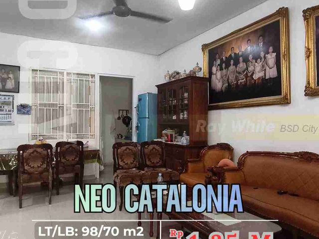 Rumah Kamar Tidur 2+1 di Neo Catalonia BSD City Dekat Tol