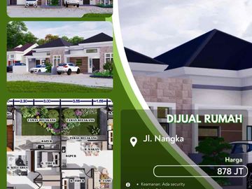 Dijual Rumah Baru Jalan Nangka Pekanbaru Kota!