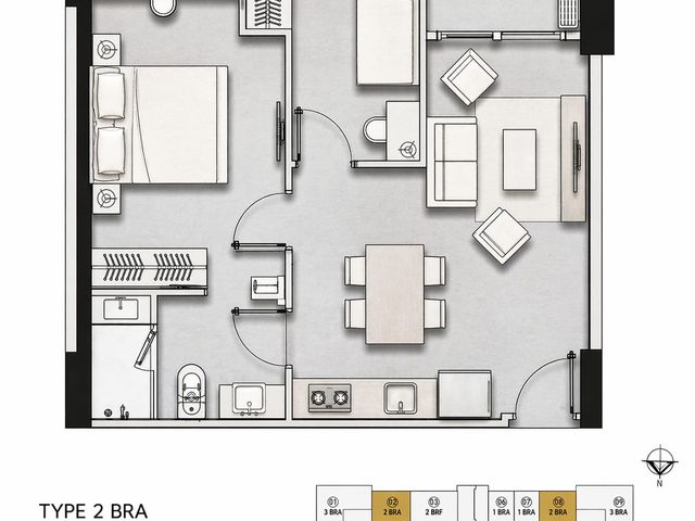 Apartemen La Riz Mansion