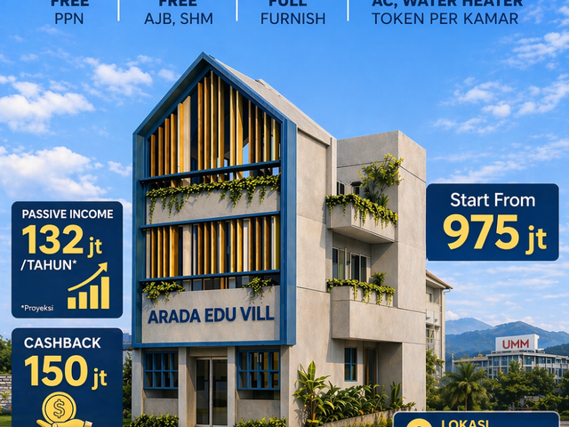 Rumah Kost di Dekat UMM Malang Merjosari