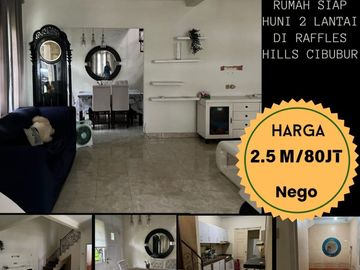 DIJUAL DAN DISEWAKAN RUMAH DI RAFFLESS CIBUBUR