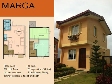 READY FOR OCCUPANCY 2-bedroom Single Attached House For Sale in SANTA BARBARA, PANGASINAN
