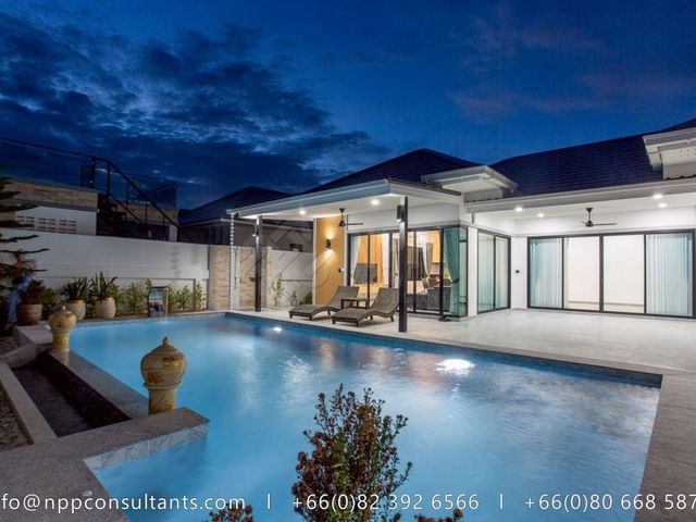 🌴 ให้เช่า: วิลล่าพร้อมสระว่ายน้ำส่วนตัว ปรับปรุงใหม่ – บ่อฝ้าย หัวหิน 🏡✨