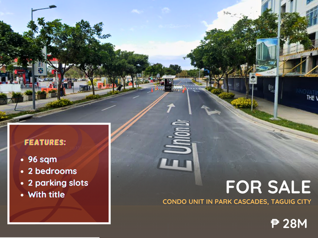 For Sale: Condo Unit located at Park Cascades, Taguig City