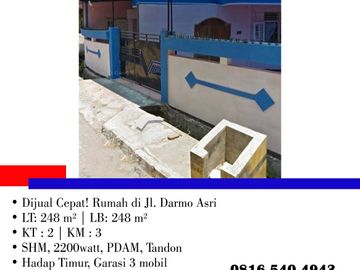 Dijual Cepat! Rumah di Jl. Darmo Asri