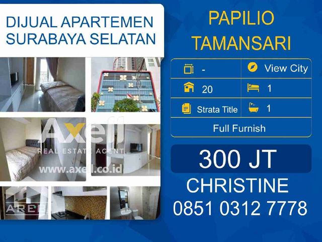 Apartemen Papilio Tamansari Dijual
