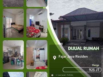 Dijual Rumah Daerah Fajar Jaya Residen Full Furnished Pekanbaru Kota!