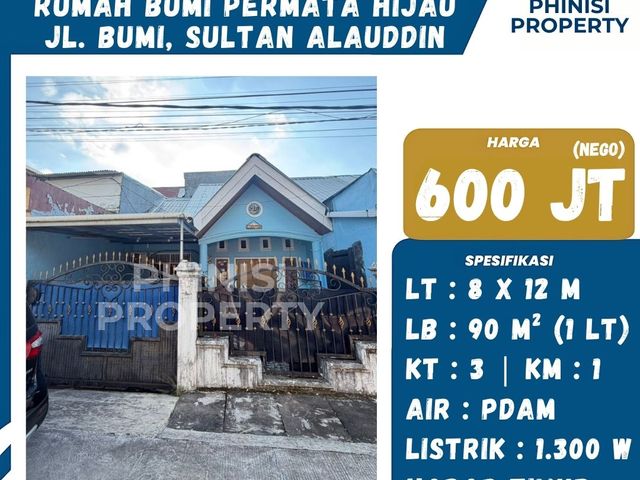 Rumah Harga Murah di Bumi Permata Hijau Jalan Sultan Alauddin