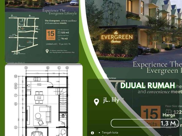 Dijual Rumah Baru On Progress Pekanbaru Kota Daerah Lily!