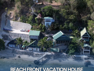 Semi-Furnished 3 Bedroom Beach Resort for Sale in Beach Front Vacation House, Batangas