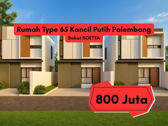 Jual Rumah Kancil Putih Palembang Dekat Soetta – LT 120 m² SHM One Gate System, 1 Menit ke Soekarno Hatta, Harga 800 Juta