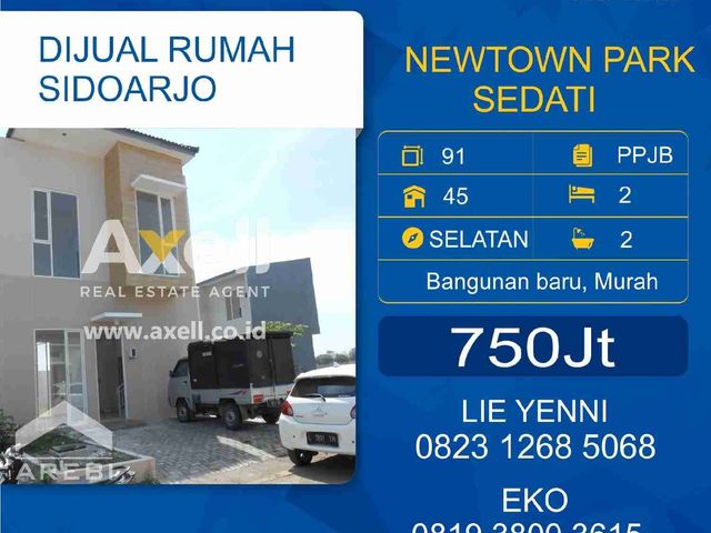 Rumah Newtown Park Sedati Dijual