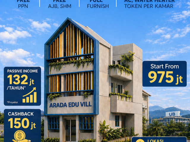Rumah Kost di Daerah Merjosari Malang Dekat Kampus UB