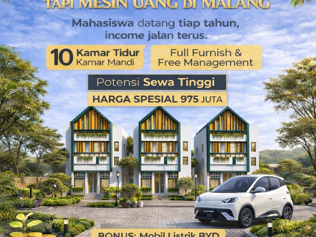 Rumah Kost di Merjosari Dekat Kampus Besar Malang