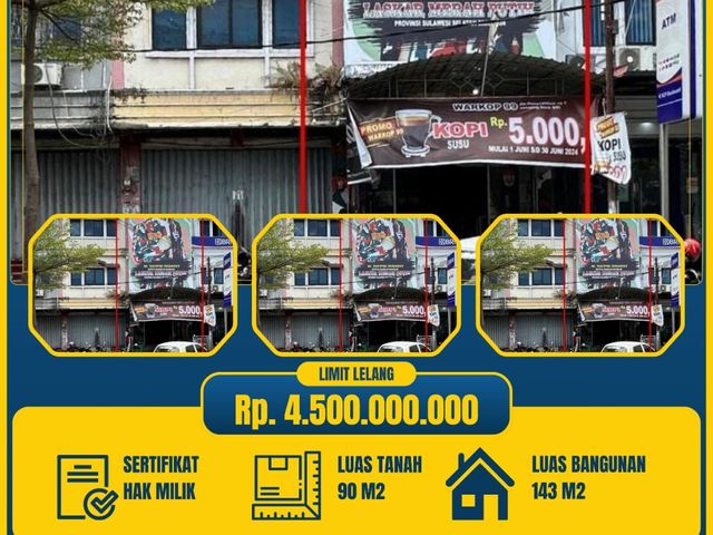 RUKO CORNELIAN JALAN PENGAYOMAN PANAKKUKANG MAKASSAR