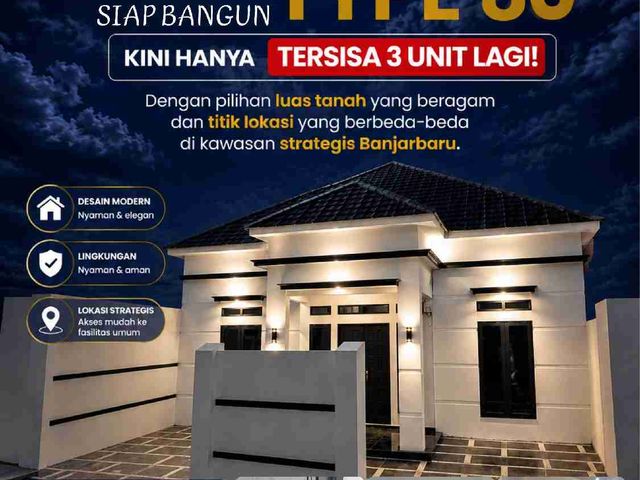 RUMAH MEWAH TYPE 80 SIAP BANGUN