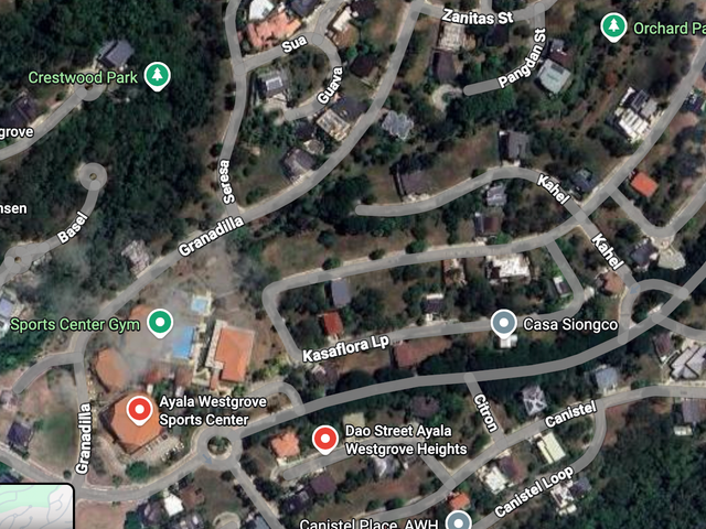 For Sale Ayala Westgrove Heights 427sqm Prime Residential Lot on Kasaflora St