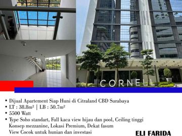 Dijual Apartement Siap Huni di Citraland CBD Surabaya