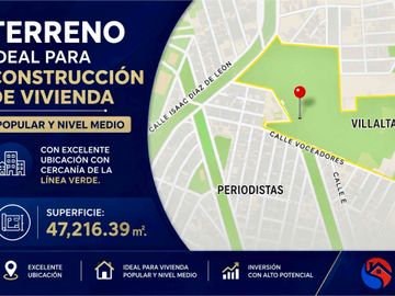 HECTÁREAS EN VENTA EN ZONA ORIENTE CON CERCANÍA A LA LÍNEA VERDE