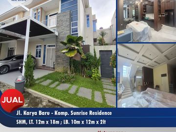 Rumah dalam Cluster Lengkap Serta Perabotan dekat Sekolah Immanuel di Karya Baru