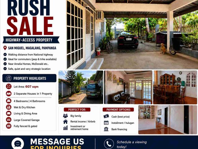 🏡 RUSH SALE | HOUSE & LOT FOR SALE San Miguel Magalang Pampanga