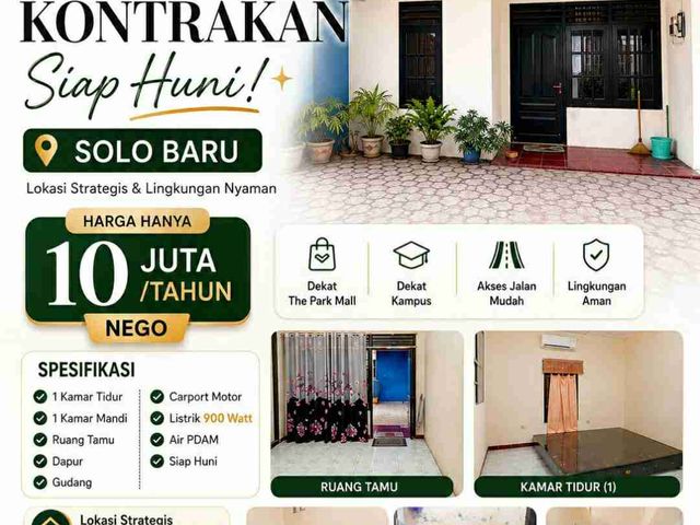 Di sewakan AC  selatan SFA Solo Baru