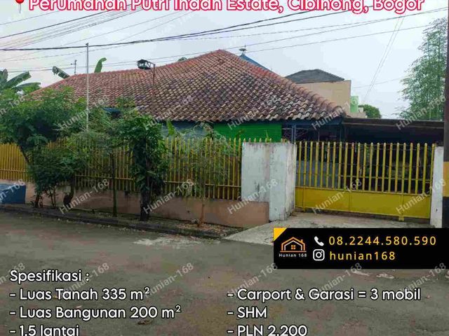 Jual Rumah Fully Furnished Perumahan Putri Indah Estate Cibinong Bogor Cileungsi Griya Bukit Jaya