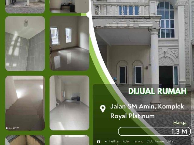 Dijual Rumah 2 Lantai Daerah SM Amin Pekanbaru Kota Siap Huni!