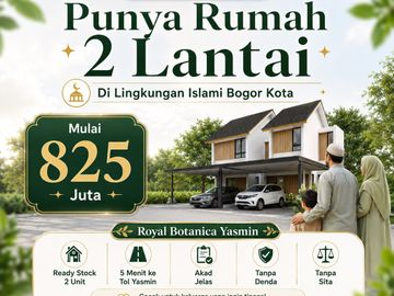Perumahan lingkungan Islami Hanya 5 menit ke Tol Yasmin Bogor
