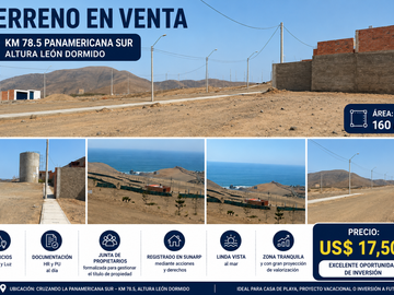 🌅 VENDO TERRENO FRENTE A LEÓN DORMIDO – KM 78.5 🌊