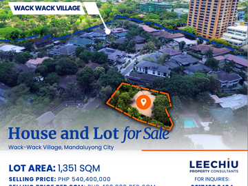 Wack Wack House and Lot - FOR SALE
