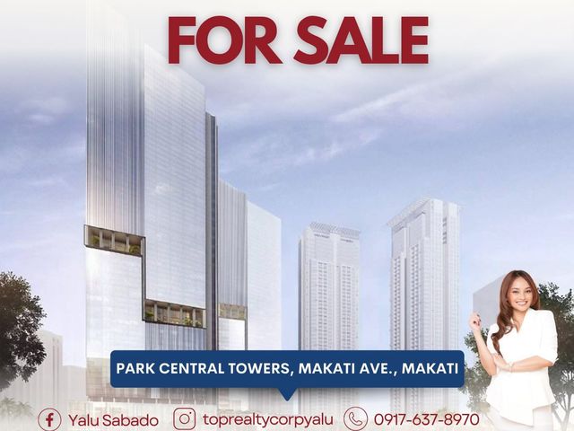 139 sqm 2 Bedroom Unit for Sale in Park Central Towers Makati, South Tower with Parking, Turned Over Unit