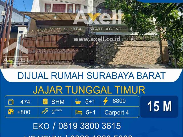 Rumah Jajar Tunggal Timur Dijual