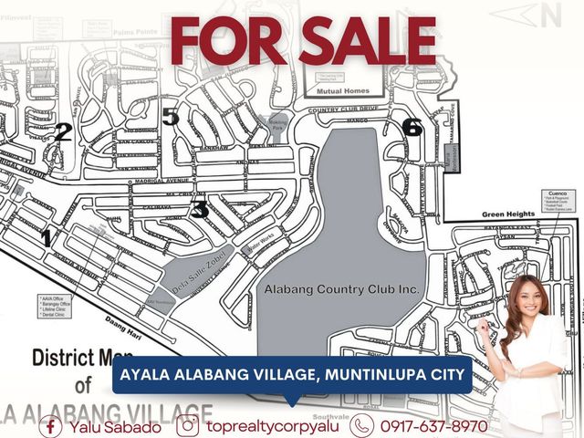 Prime 620 sqm Residential Lot for Sale in Ayala Alabang Village Muntinlupa City, District 3