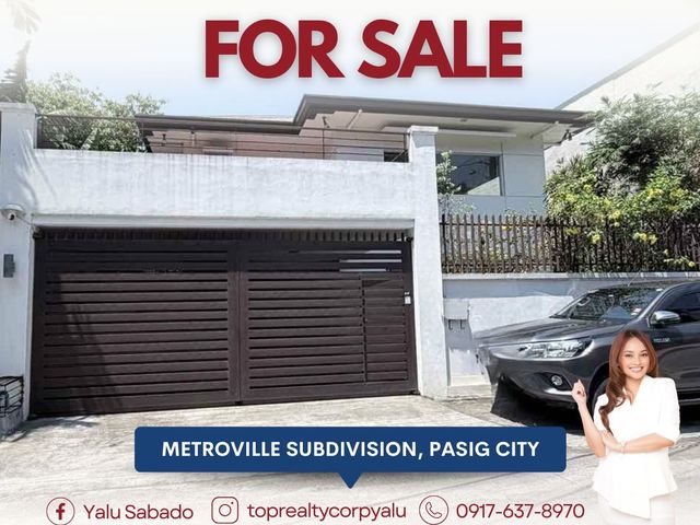 3BR Fully-Furnished House & Lot in Metroville Subdivision, Pasig City (Near Eastwood)