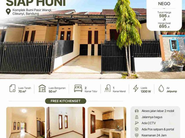 Dijual cepat rumah minimalis nyaman terawat di Cluster Cileunyi, Bandung