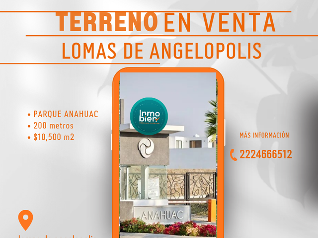 TERRENO EN VENTA EN PARQUE ANÁHUAC LOMAS DE ANGELÓPOLIS