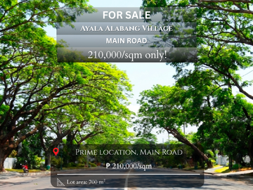 Ayala Alabang Vacant Lot FOR SALE