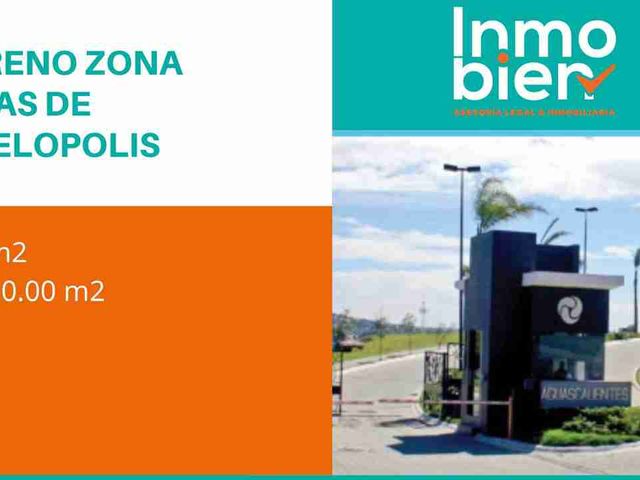 TERRENO EN VENTA EN PARQUE AGUASCALIENTES LOMAS DE ANGELÓPOLIS
