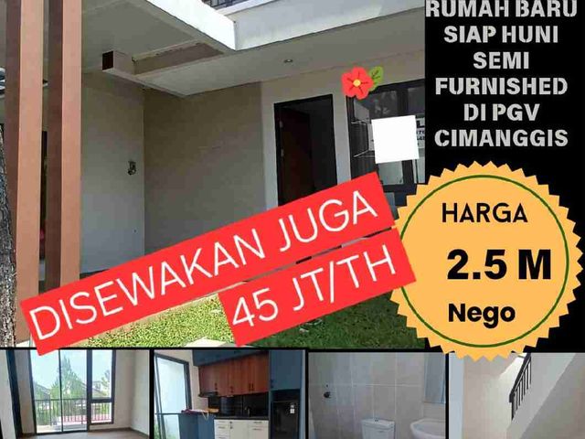 DISEWAKAN RUMAH SIAP HUNI PODOMORO GOLF VIEW TAPOS