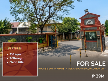 For Sale: House & Lot located at Araneta Village Potrero, Malabon City