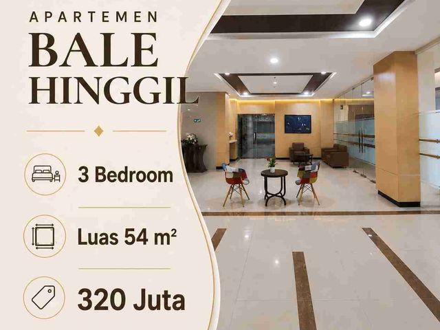 Termurah‼️3 BR • 320 Juta Apartemen Bale Hinggil