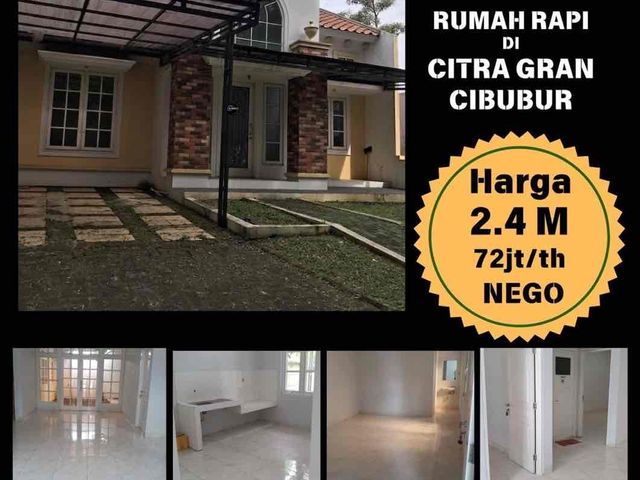 Disewa/Dijual Rumah Rapih Citra grand cibubur
