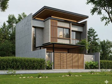 rumah kontemporer 70